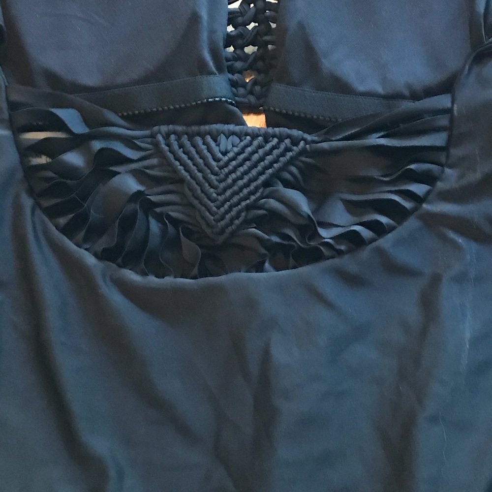 NWT Zaful Black Spaghetti Strap Swimsuit (L) - Picture 6 of 16